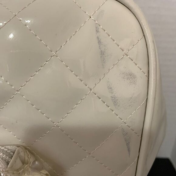 Modella off-White Quilted Weekender Travel Bags Toiletry and Makeup Bags Set - Picture 4 of 9